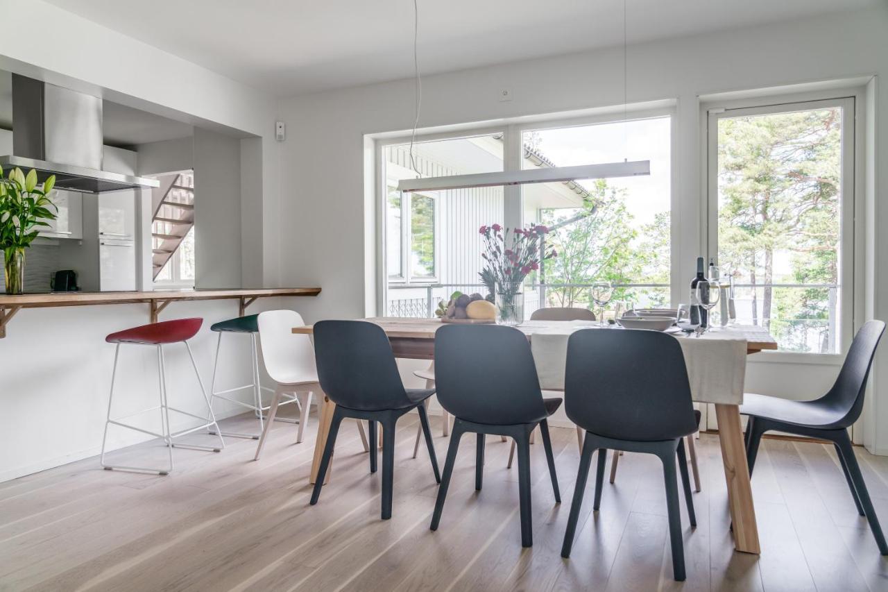 Elegant Home With Stunning Sea View And Garden Sztokholm Zewnętrze zdjęcie
