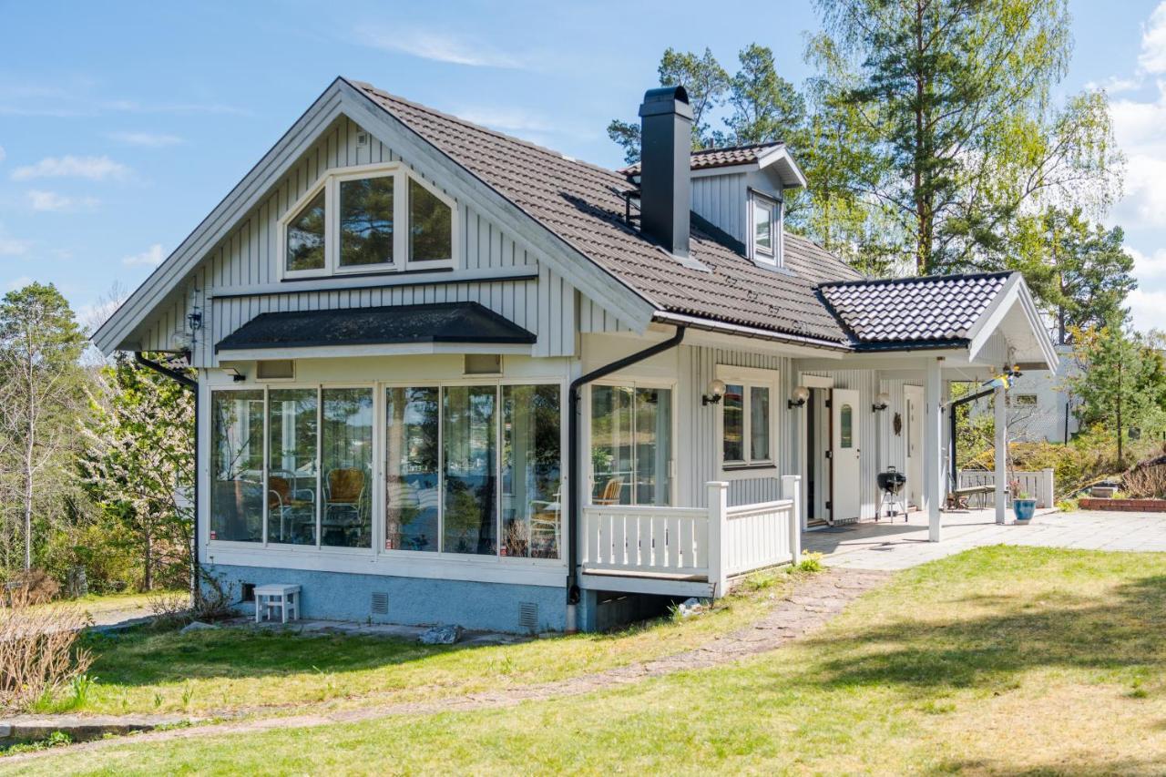Elegant Home With Stunning Sea View And Garden Sztokholm Zewnętrze zdjęcie