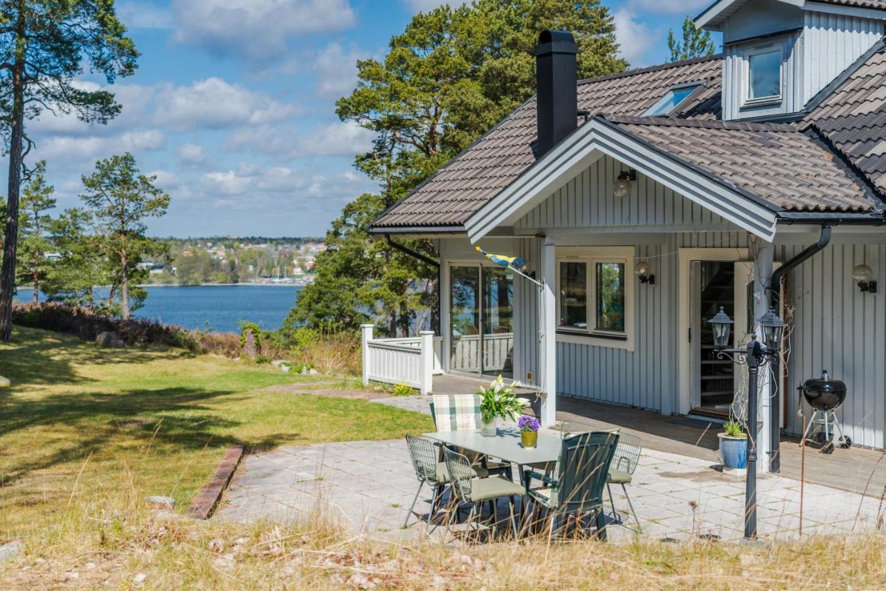 Elegant Home With Stunning Sea View And Garden Sztokholm Zewnętrze zdjęcie